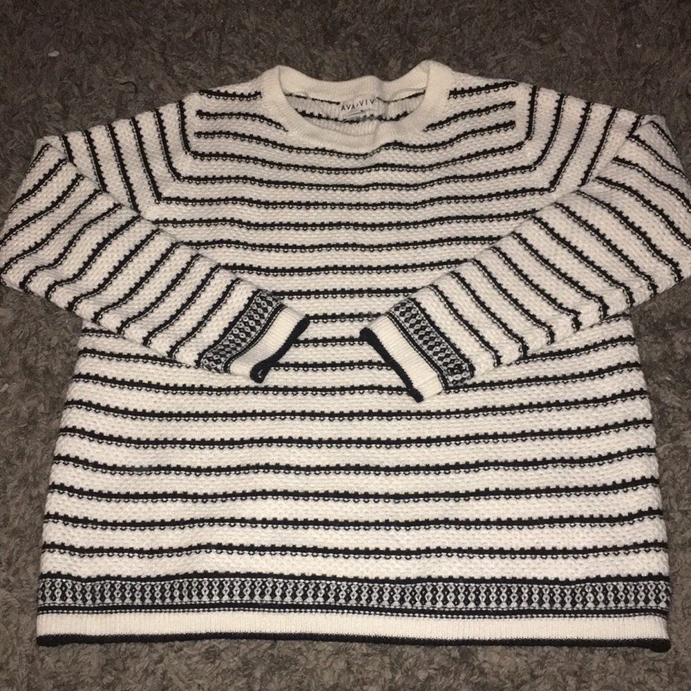 Striped sweater size 1X NWOT